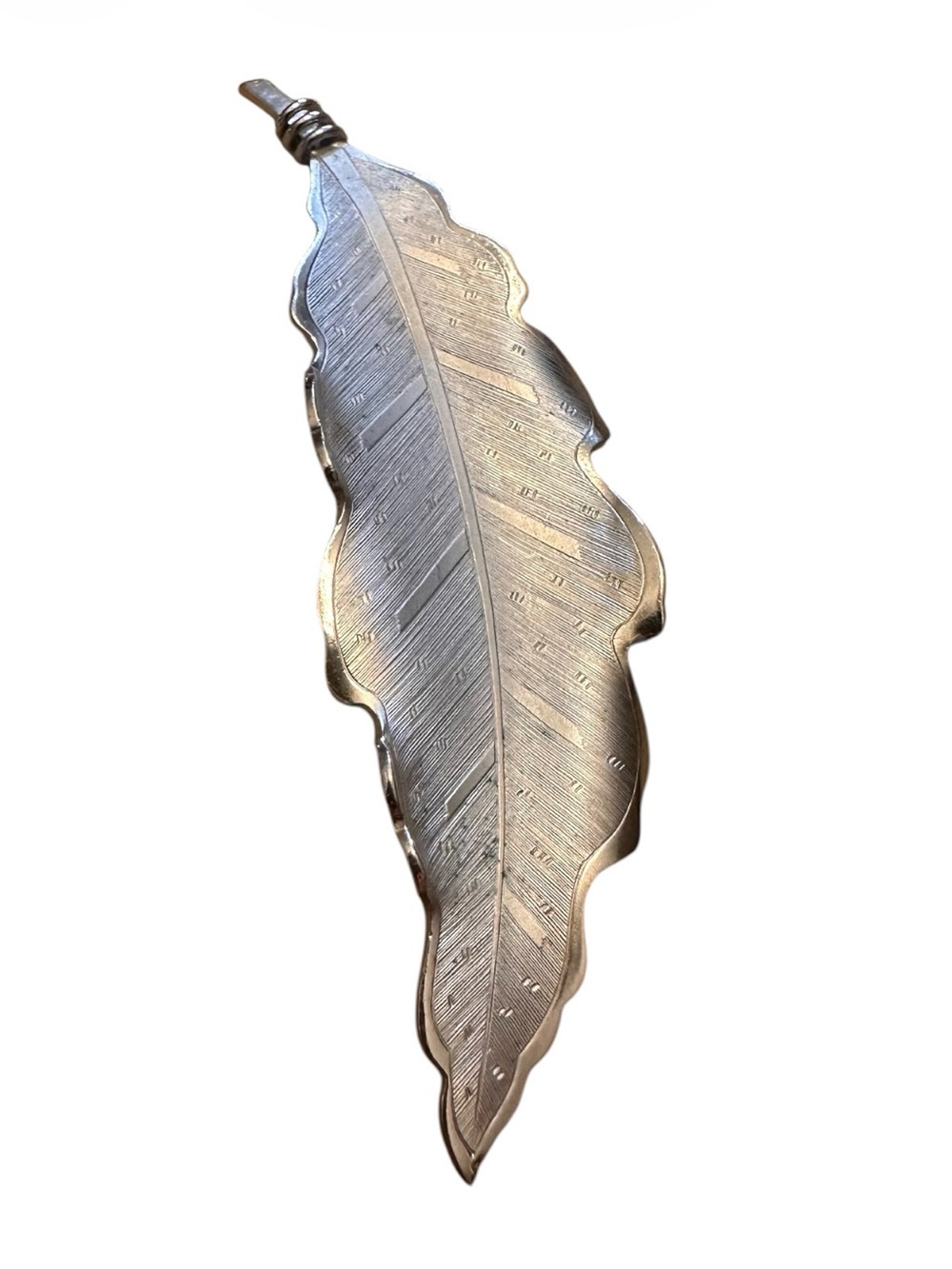 Vintage signed Coro Pegasus Feather Brooch